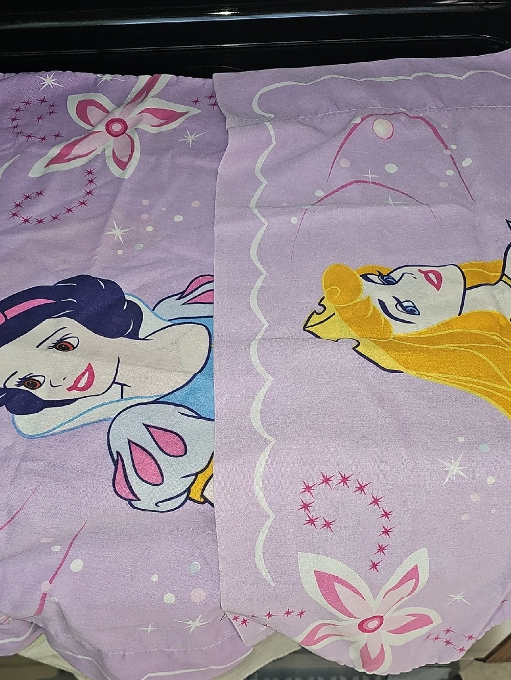 Disney Princess Vintage Pillowcase Set Snow White/Sleeping Beauty On Each One